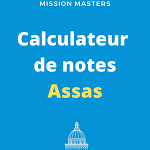 Calculateur de note Assas par Mission Masters