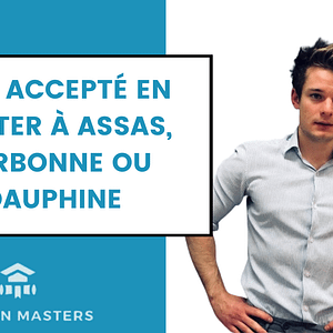 être accepté en Master à Assas, Sorbonne ou Dauphine